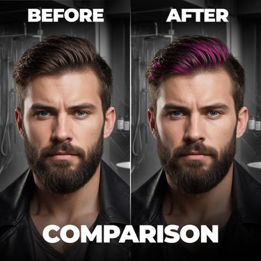 Beardo Dye Hard Temporary Hair Color - Metalic Pink, 25g | Temporary 1-Day 1-Wash | DIY Instant Hair Color Makeup for Men | No Bleach | No Ammonia | No Damage
